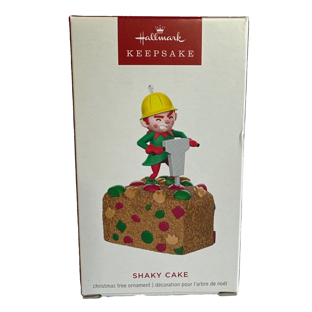 2024 Hallmark Keepsake Shaky Cake Magic Sound & Motion Fruit Cake Elf New